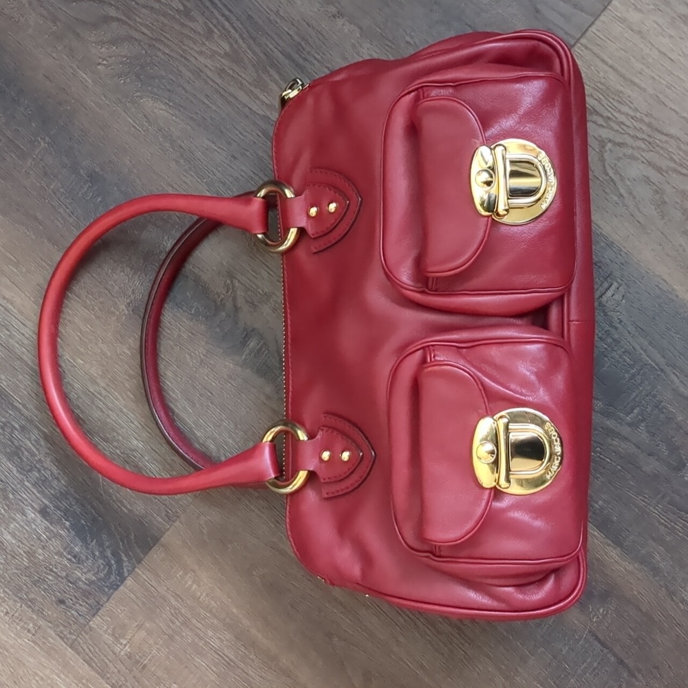 Marc Jacobs Red Luxurious Leather Satchel
